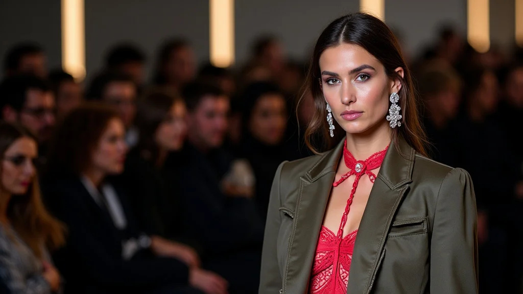 The image shows models presenting stylish outfits at a women's fashion show, decoding trends.