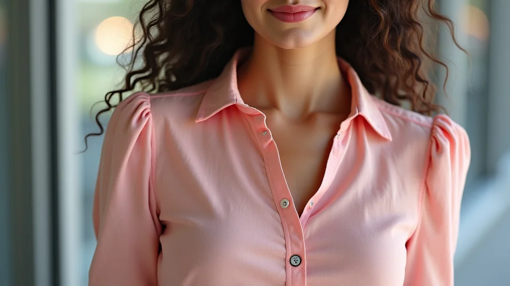 The image shows a selection of elegant and stylish women's fashion tops and blouses in various designs.