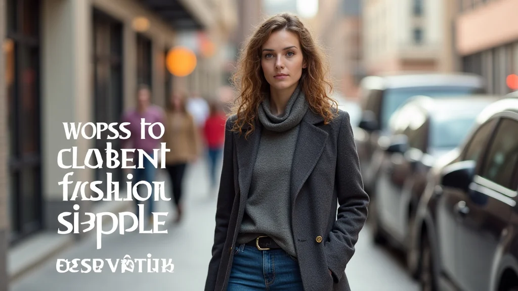 The image shows a woman effortlessly styling comfortable yet chic outfits for simple women's fashion.